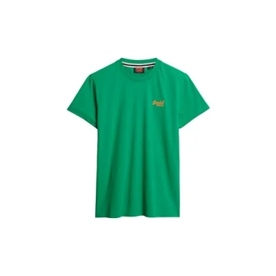 Imagen de Superdry Vintage LOGO Camiseta básica, Hombre, Talla: Small, Drop kick green