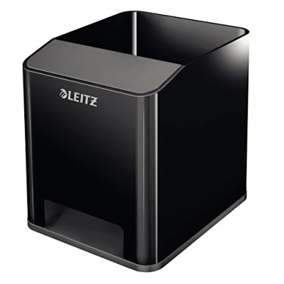 Imagen de Leitz Cubilete Sound, Con función de amplificación sonido, Negro/Gris, WOW, 53630095