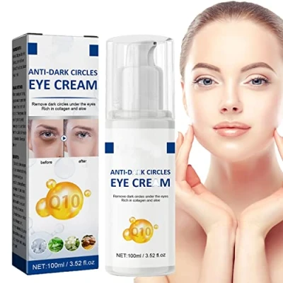Imagen de Crema de ojos para Círculos Oscuros,Bolsas y Ojeras Hidratante Ojos,Crema Reafirmante Debajo los Reparadora con Fórmula Jazmín Aloe