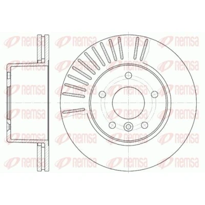 Imagen de REMSA 6638.10 Disco de freno Eje delantero 297, 297 25 5 ventilado LAND ROVER: Discovery 2
