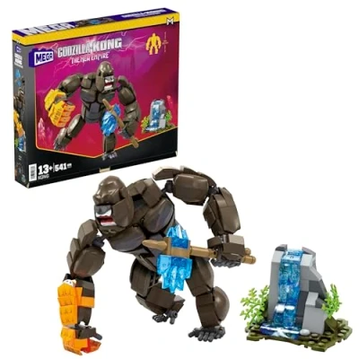 Imagen de Mega Godzilla x Kong: The New Empire Building Set, Kong figura de acción con 541 piezas y accesorios, juguete construcción exhibición para coleccionistas adultos