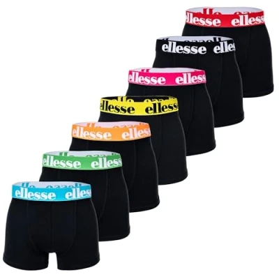 Imagen de Ellesse YEMA 7 PACK LOGO Stretch Culotte, Hombre, Talla: 3XL, Schwarz multi