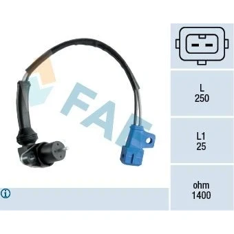 Imagen de FAE 79080 Sensor de Cigueñal 2 inductivo
