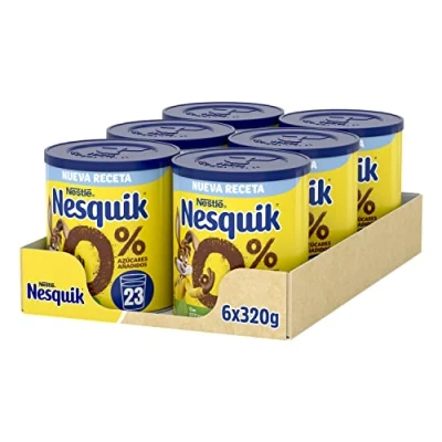 Imagen de Nesquik NESTLECacao en polvo 0% azúcares, 6 x 320 g