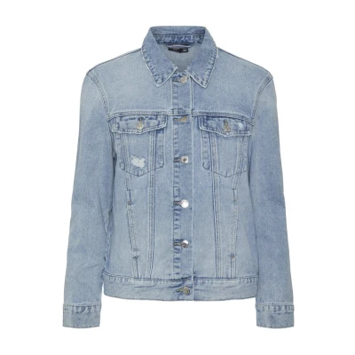 Imagen de Vero Moda Vmzorica LS MIX NOOS Chaqueta vaquera, Mujer, Talla: Small, Light blue denim