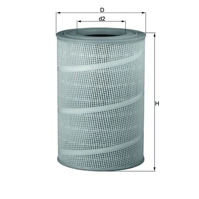 Imagen de MAHLE ORIGINAL LX 714 Filtro de aire 447,0 303,0 Cartucho filtrante SCANIA: P,G,R,T series, 4 series