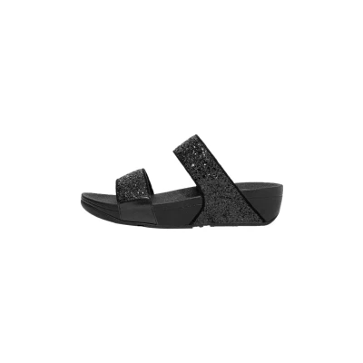 Imagen de Fitflop LULU glitter Sandalias planas, Mujer, Talla: 42, Black Zapatos