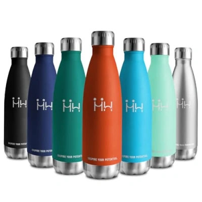 Imagen de Cantimplora Termica 750ml, Botella Agua Acero Inoxidable, Termo Reutilizable, sin BPA, a Prueba de Fugas, para Niños, Escuela, Gimnasio, Senderismo