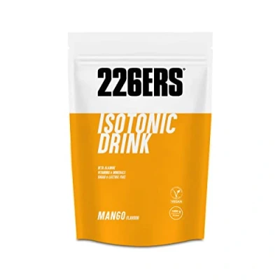 Imagen de 226ERS Isotonic Drink, Bebida Isotónica para Deportistas, en Polvo, Hidratos de Carbono, Sales Minerales y Vitaminas, Ejercicios Intensos, Hidratación Recuperación, Sabor Mango, 1 kg