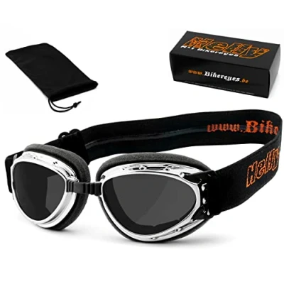 Imagen de Helly Bikereyes Hurricane 3 Polarizing Gafas de moto (Black/Clear,One Size)