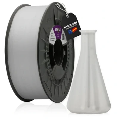 Imagen de WINKLE Filamento PP (Polipropileno) Natural Impresora 3D 1,75mm 1,5kg Alta Resistencia al Impacto Bobina