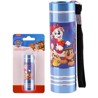 Imagen de Linterna Antorcha Paw Patrol, 9 LED con Colores Niños Personajes de TV Mini Super Brillante Funciona Pilas Corte Energía, Camping, Pasear Perros