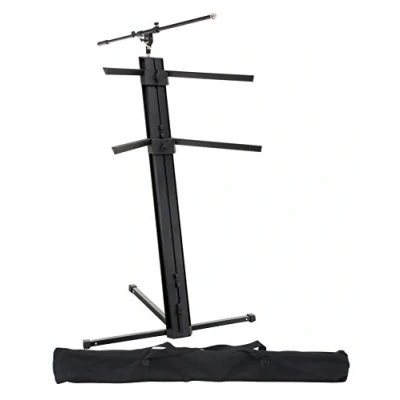 Imagen de Classic Cantabile soporte de teclado KS 100 Negro incluye micro y bolsa transporte