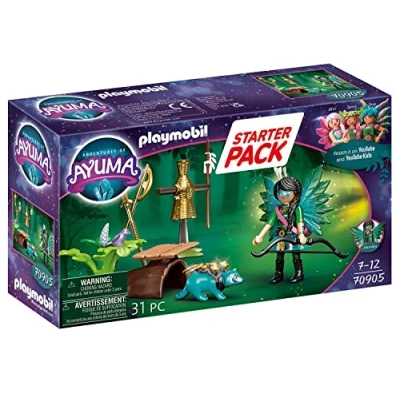 Imagen de PLAYMOBIL 70905 Adventures of Ayuma Starter Pack Knight Fairy con Mapache, Juguetes para niños a Partir de 7 años, Multicolor