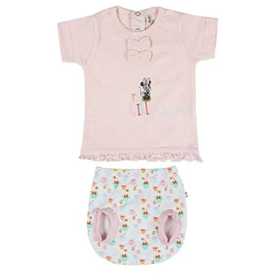 Imagen de Cerdá Conjunto Ropa Disney Bebe de Minnie Mouse Juego Pijama, Rosa, 3 Meses para Bebés
