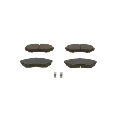 Imagen de BOSCH 0 986 424 713 Juego de pastillas freno Low Metallic con avisador acústico desgaste Chapa antichirridos MITSUBISHI: Montero iO