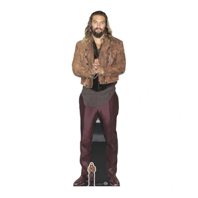 Imagen de STAR CUTOUTS Jason Momoa Ltd CS744 Recorte de cartón tamaño Real con Mini Corte Mesa, Life Size