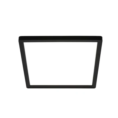 Imagen de BRILONER Plafón LED, Panel Ultra Plano, Efecto Retroiluminación, Luz Blanca Neutra, 16W, 1900 Lúm, Plafon LED Techo, Luces Habitacion, Cuadrado, Cocina, Luz, 24x24 cm, Negro