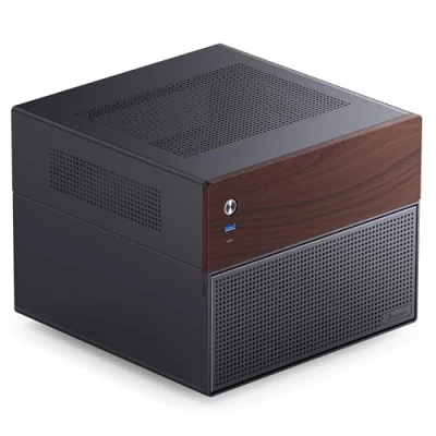 Imagen de Jonsbo N4 NAS Case Black and Wood Pc 8 bahías