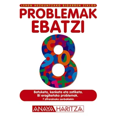 Imagen de Problemak ebatzi 8. (Cuadernos Primaria (50))
