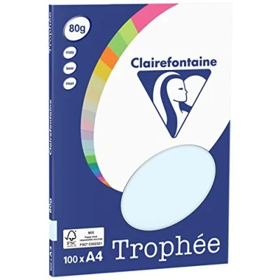 Imagen de Clairefontaine Mini resma de papel, 100 hojas, Azul, A4, 21 x 29.7 cm