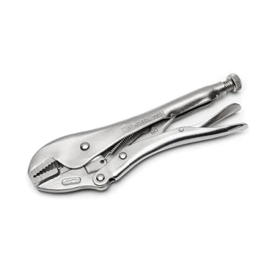 Imagen de SATA ST71203ST Alicates de Bloqueo Mandíbula Recta, con Cuerpo Acero Aleación Cromo Molibdeno y Cortador Alambre Integrado, 254 mm