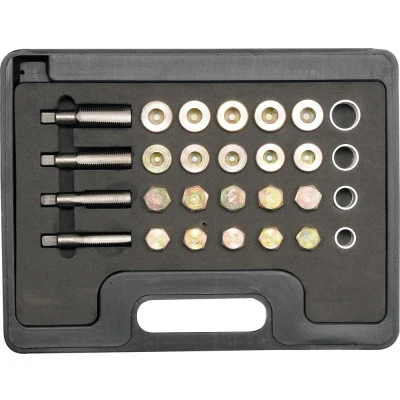 Imagen de YATO YT 1757 Kit reparación, rosca tapón purga aceite 64 M13, M15, M17, M20 Maleta de plástico