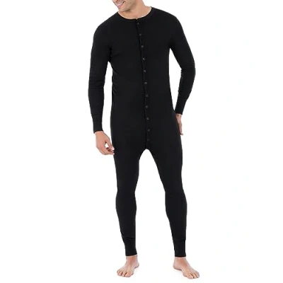 Imagen de Fruit of the Loom Men&#039;s Premium Thermal Union Suit, Black, X Large