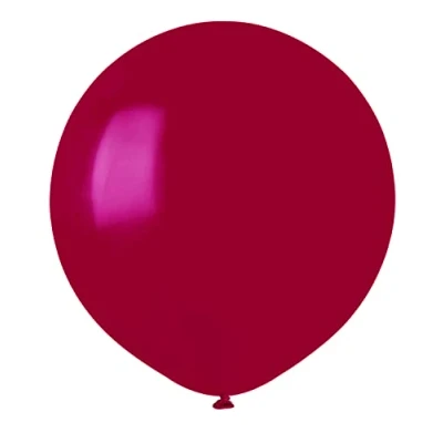 Imagen de Paquete 25 globos en latex natural Premium Quality G150 (Ø 48cm / 19&quot;), rojo bordeaux