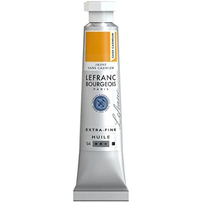 Imagen de Lefranc Bourgeois Óleo Extra Fino 20ml Tubo de pintura, Amarillo libre Cadmio