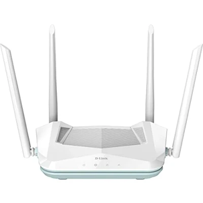 Imagen de Router WiFi D Link R15 EAGLE PRO AI, AX1500, Wi Fi 6 1500 Mbps, Mesh Inteligente, WPA3, Blanco