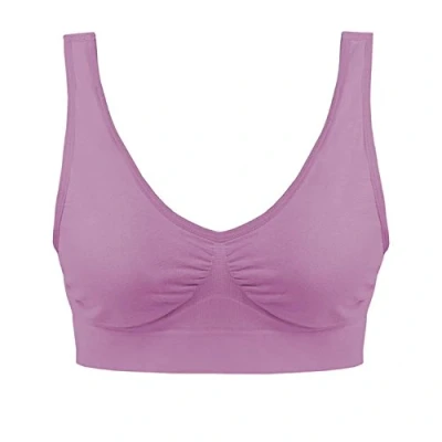 Imagen de Boolavard ® Comfort BH sujetador deportivo para tiempo libre y deportivo, sin costuras, forma bustier top aros, Ahh Bra sentirse bien, de microfibra, figura, Light