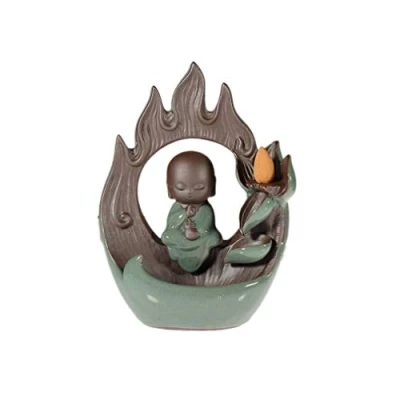 Imagen de lachineuse Fuente de Incienso Bonze meditant