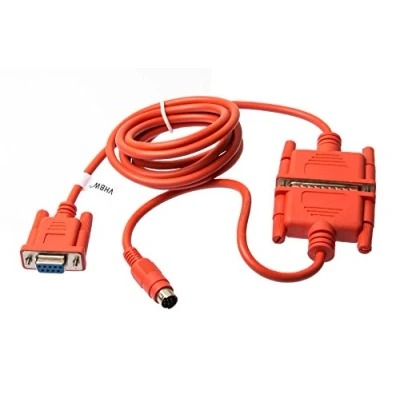 Imagen de vhbw Cable adaptador serial RS 232 compatible con Mitsubishi MELSEC FX1N, FX0N, FX2N, FX1S, A Serie, FX, FXOSX PCs y dispositivos periférico Cable, rojo