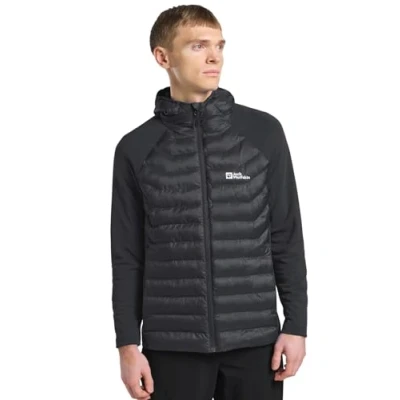 Imagen de Jack Wolfskin Routeburn PRO Hybrid Chaqueta outdoor, Hombre, Talla: Small, Black