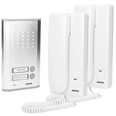 Imagen de ORNO FOSSA MULTI Intercomunicador Empotrado para 2 Familias (con Posibilidad de Comprar por Separado la Cubierta Protectora OR DOM RL 901DN/G Montaje en Superficie)
