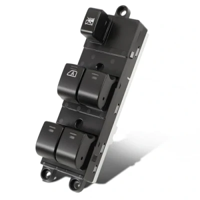 Imagen de MangWany Botón de elevalunas eléctrico delantero izquierdo para Nissan Navara D40 Qashqai Pathfinder 2004 2016 25401 EB30B JD001