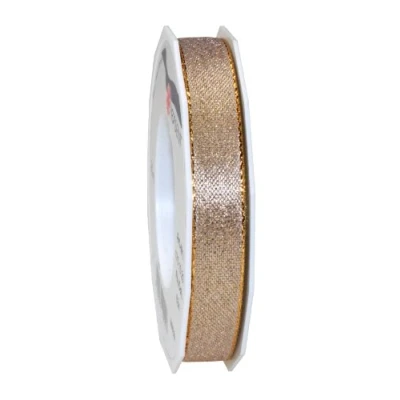 Imagen de Präsent C.E. Pattberg Wien Oro, 22 Yardas Malla metálica para Envolver, 1,5 cm de Ancho, Accesorios decoración y Manualidades, Cinta Regalos, Cada ocasión, Dorado, 15mm 20m, 20