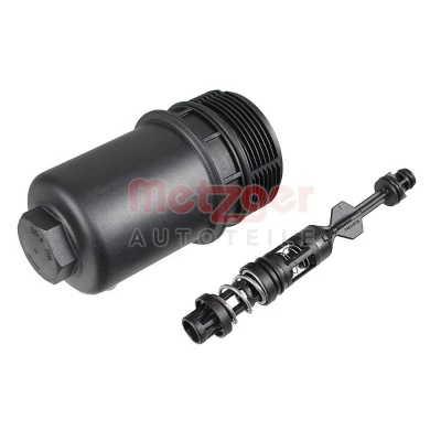 Imagen de METZGER 2370121 Cubierta, caja filtro de aceite con juntas, sin adaptador SEAT: Leon III ST, Hatchback