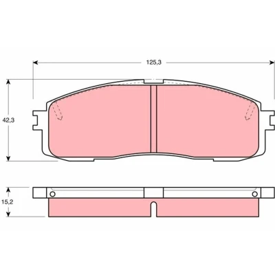 Imagen de TRW GDB872 Juego de pastillas freno no preparado para indicador desgaste TOYOTA: Supra III, Cressida III Berlina