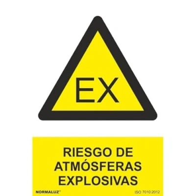 Imagen de Señal de Riesgo Atmósferas Explosivas SEKURECO skrc