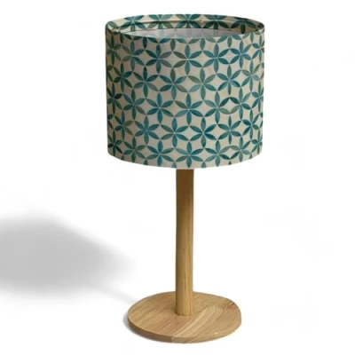 Imagen de Lampara Mesita Noche Lamparitas Mesa Candeeiro de Cabeceira Lamparas Dormitorio Sobremesa Decoracion Led E14 (Verde Flower)