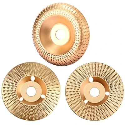 Imagen de ASNOMY 3pcs Muela Amoladora 125 mm x 22,2 mm, Discos Madera Amoladora, abrasiva de madera, Disco para tallar Desbaste