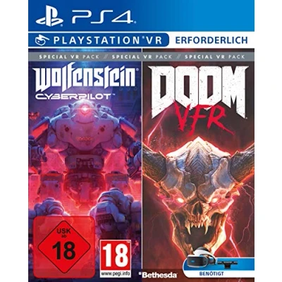 Imagen de Bethesda Special VR Pack (Wolfenstein: Cyberpilot / DOOM VFR) PlayStation 4 [Importación alemana]