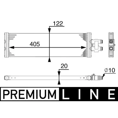 Imagen de MAHLE ORIGINAL CLC 64 000P Radiador de aceite, transmisión automática