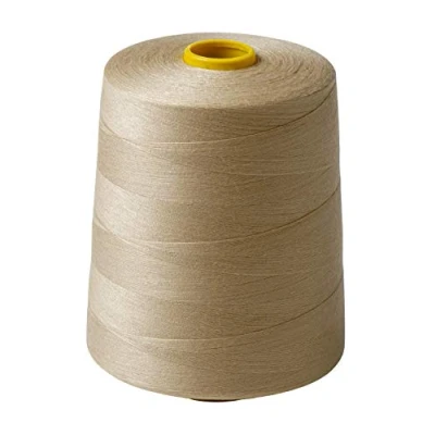 Imagen de IPEA Hilo de coser para máquina y overlockers Bobina grande 9000 metros (10.000 yardas) poliéster 3 colores a elegir Beige Altura 12 cm