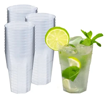 Imagen de Silverkitchen 30 vasos de cóctel 300 ml, reutilizables, plástico duro, fabricados en Alemania