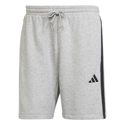 Imagen de adidas Hombre Essential Three Stripes French Terry Short, Medium Grey Heather/Black, 4XL