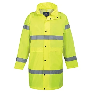 Imagen de Portwest Gabardina De Alta Visibilidad, Tamaño: 4XL, Color: Amarillo, H442YER4XL