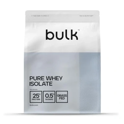 Imagen de Bulk Pure Whey Protein Isolate, batido de proteína en polvo, vainilla, 500 g, el empaque puede variar
